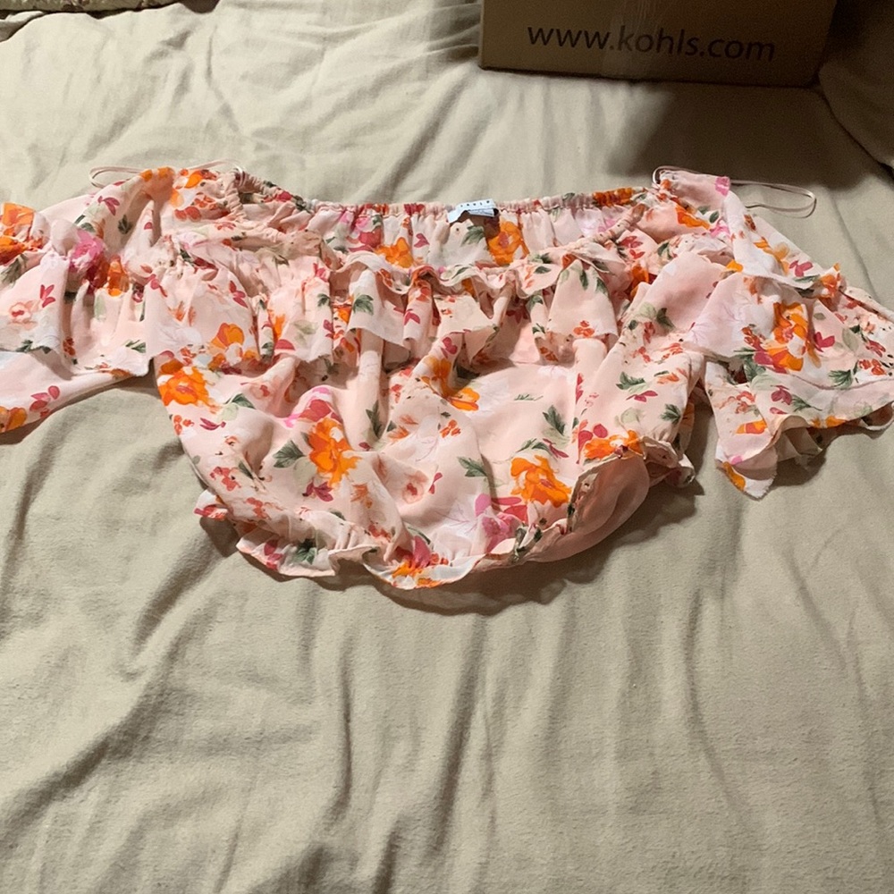 Floral crop top